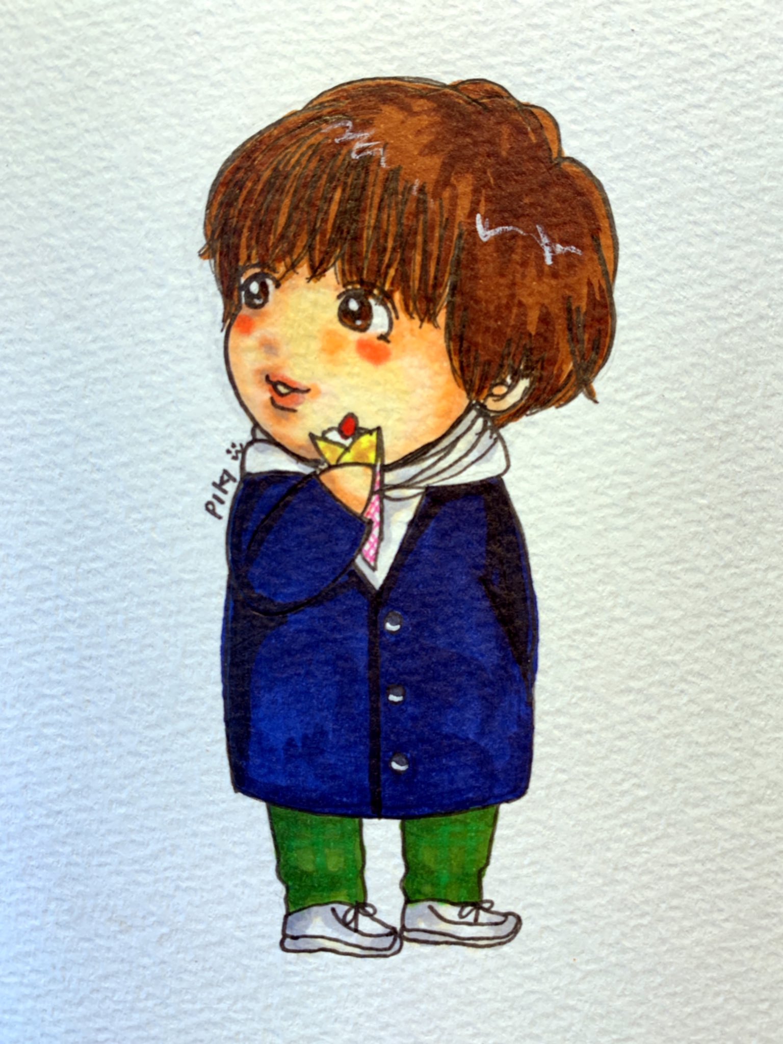 Piki W カレンダー慧 伊野尾慧 伊野尾慧イラスト T Co T0wydb3ake Twitter