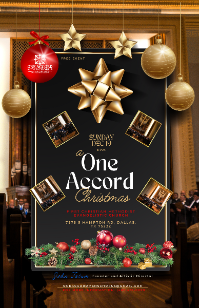 OneAccordMen's tweet photo. One Accord Men's Chorus presents A “One Accord“ Christmas - https://t.co/PGs4EGUZpk https://t.co/nSujCdZHGt