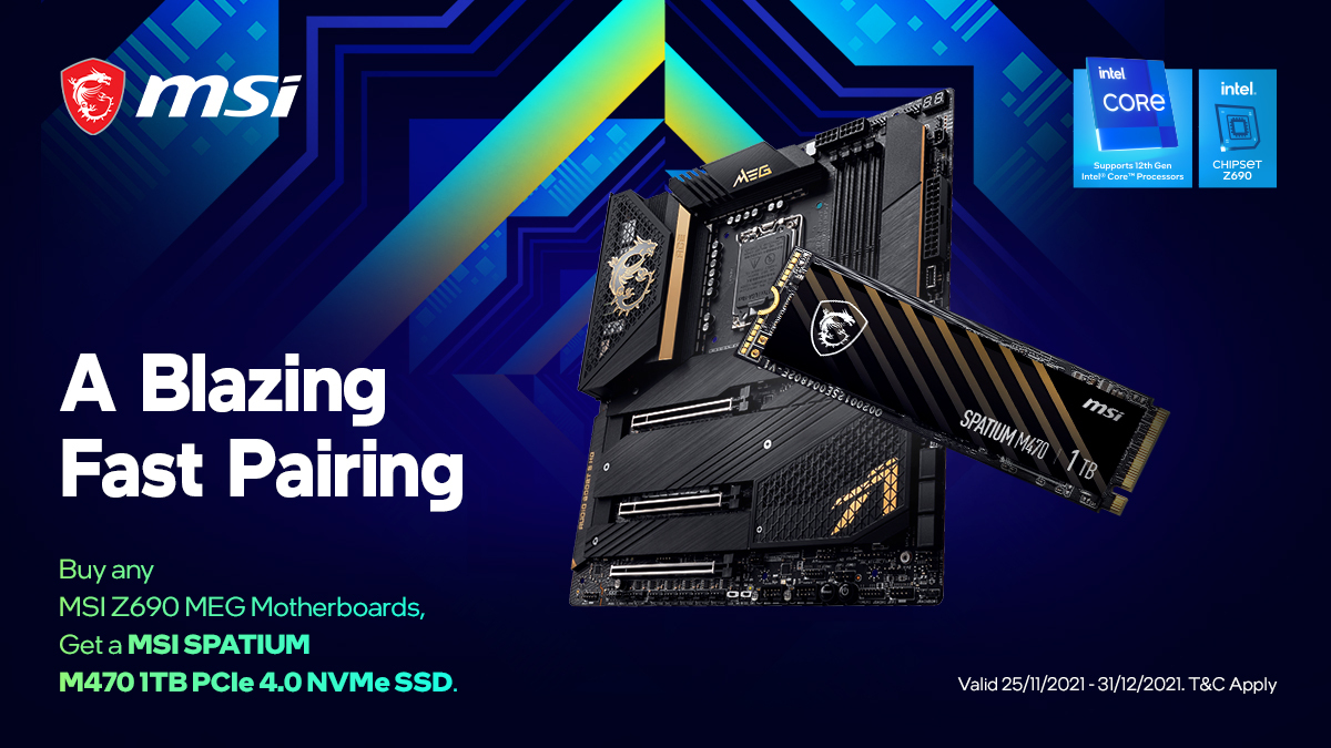 #12Daysof12thGen Day 5️⃣ ! 🎄

Now is the perfect time to pick up a Z690 motherboard and upgrade to #12thGen thanks to <a href="/AustraliaMSI/">MSI Australia</a>! 

Full offer details: bit.ly/3dUYgEt

🎁 WIN a #12thGen Swag pack by retweeting and tagging a mate who always loads into the game last 👇