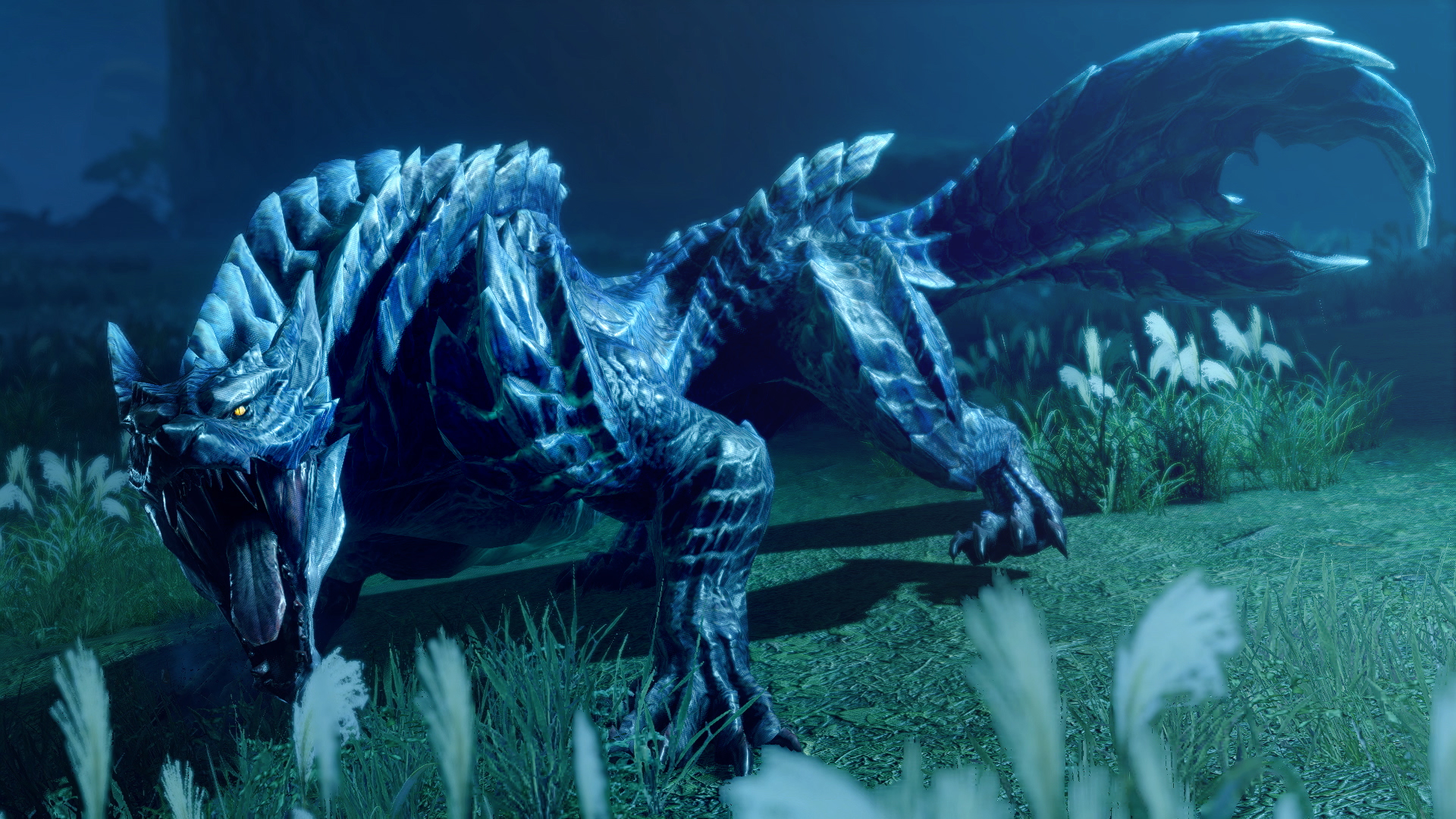 モンスターハンターライズ サンブレイク公式 氷狼竜 ルナガロン モンスターハンター ライズ サンブレイク で新登場する牙竜種のモンスター 別名は氷狼竜 ひょうろうりゅう ティザー映像２ T Co 7tv2yoqdja 22年夏発売予定 公式