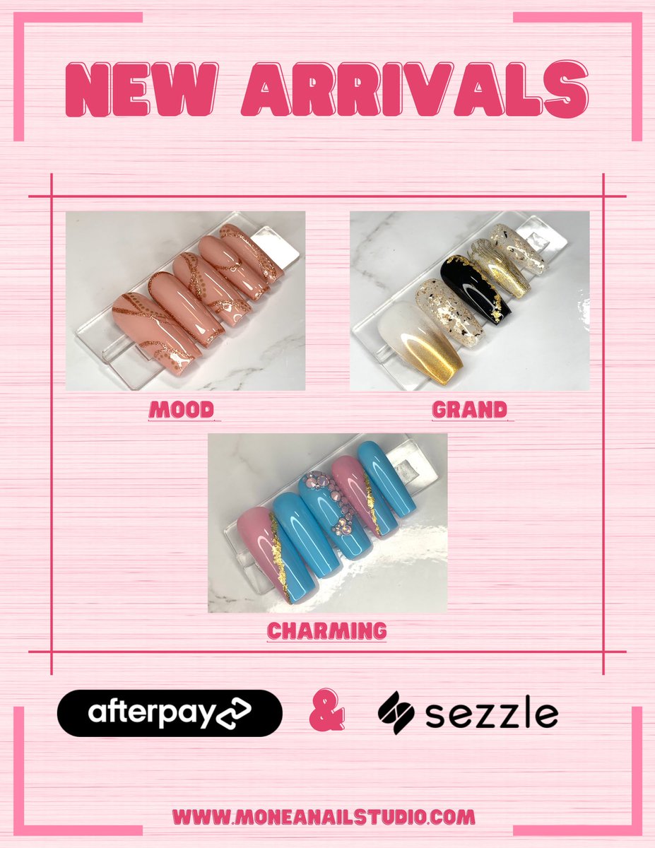 MoneaNail's tweet photo. New designs are here!  

🛍 https://t.co/imIytiEEBQ 🛍

#stlnailtech #nailsonfleek #stl #pressonnails #stlnails #nailjunkie #nailart #luxurynails #nails #ArtistOnTwitter #Christmas2021 https://t.co/uVGXr5y1OX