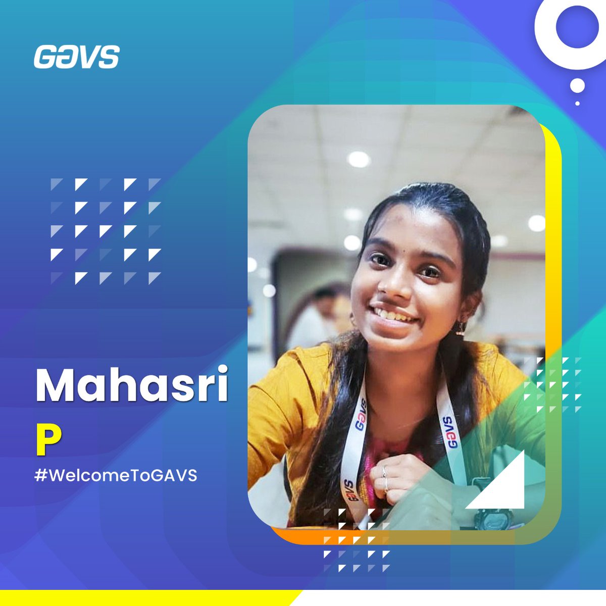insideneurealm's tweet photo. Wishing you a warm welcome to GAVS, Mahasri. Best wishes on the new journey ahead.
#GAVSian #WelcomeToGAVS #SenseOfPurpose #IAmValued https://t.co/RX1sPVKOaK