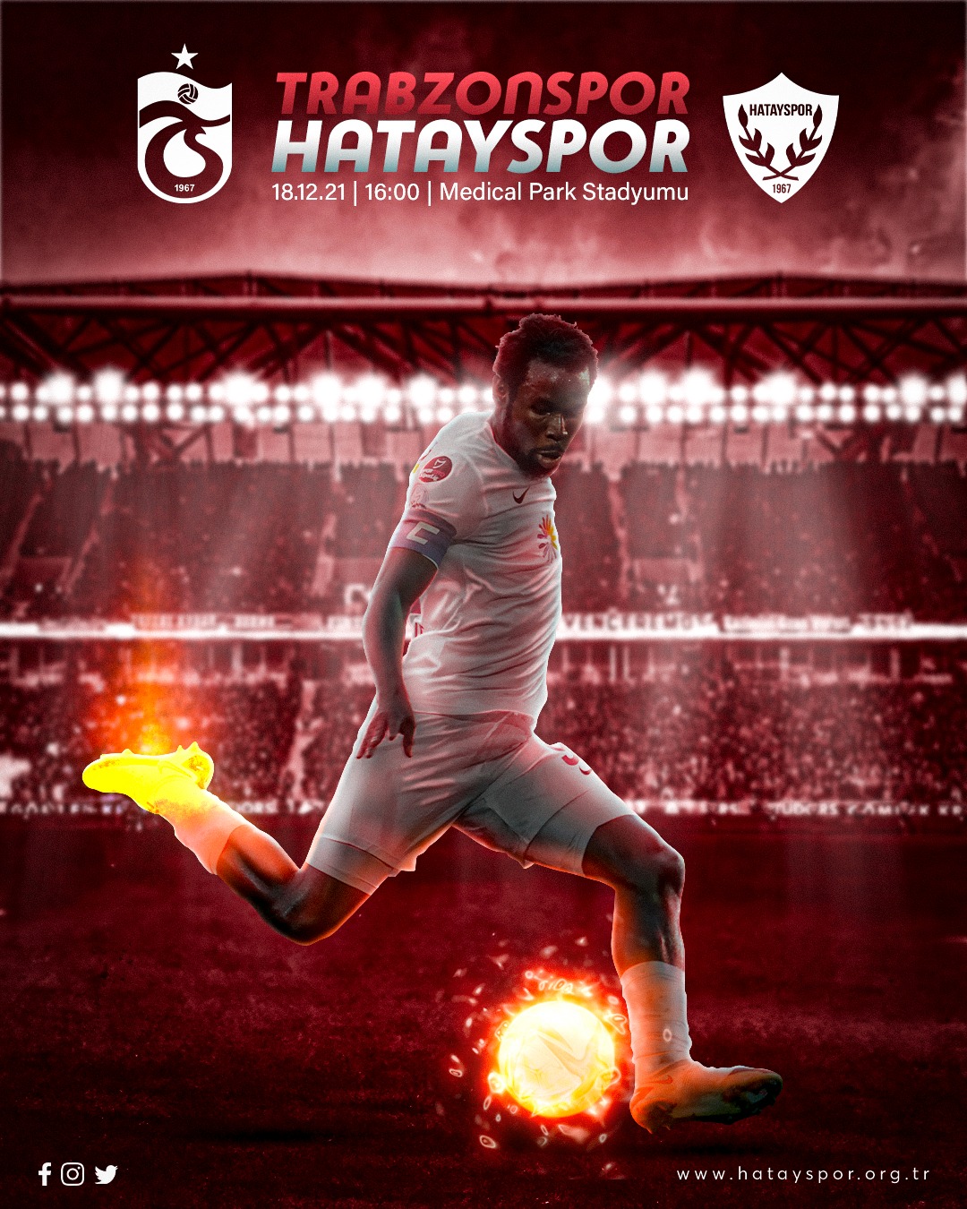 Hatayspor'un Trabzonspor Maçına Özel Hazırladığı Maç Görseli