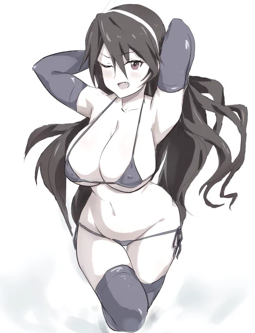 本日のMMB(モノクロマイクロビキニ)再掲
#艦これ #足柄 