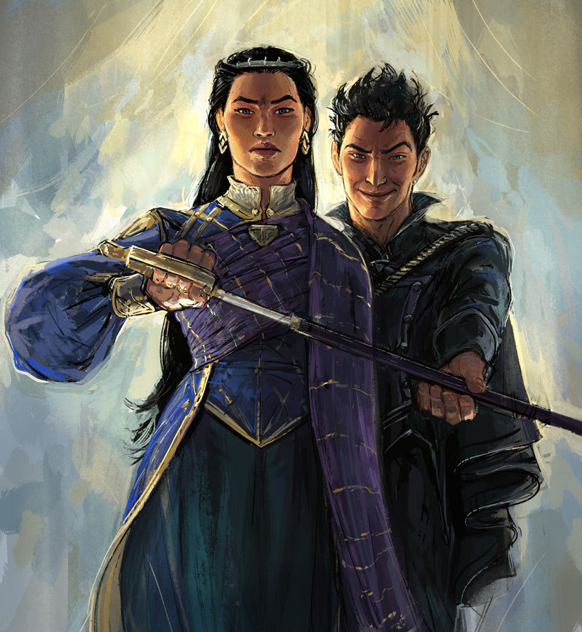 80. "A queen and her Wit."Jasnah and Hoid (Stormlight Archive).Ar...