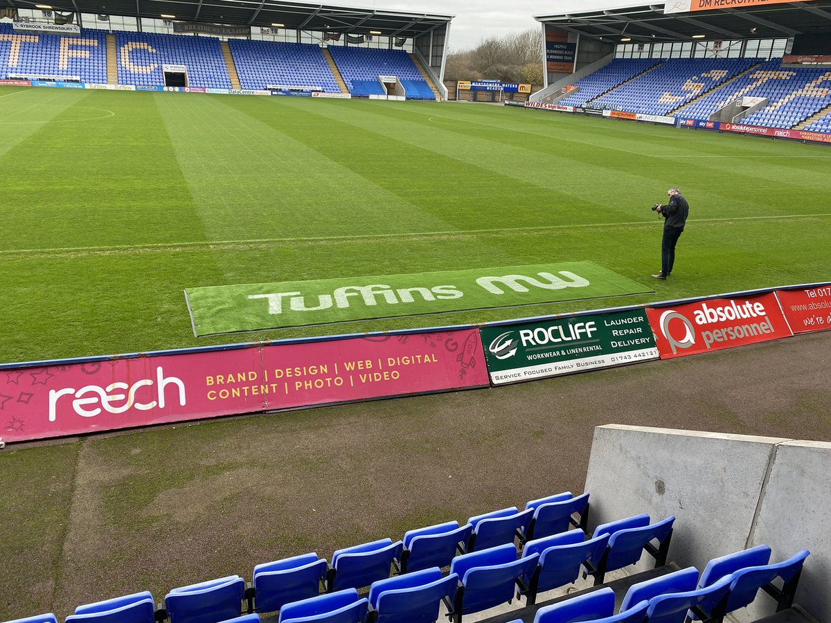 Shrews Commercial (@stfccommercial) on Twitter photo Lee from <a href="/GroundWOW/">GroundWOW®</a> installing our new pitch side branding ahead of the game today! 👀 👌🏻 @shrewsweb <a href="/MontgomWaters/">Montgomery</a> <a href="/HarryTuffinsCA/">Tuffins Craven Arms</a> Lee from <a href="/GroundWOW/">GroundWOW®</a> installing our new pitch side branding ahead of the game today! 👀 👌🏻 @shrewsweb <a href="/MontgomWaters/">Montgomery</a> <a href="/HarryTuffinsCA/">Tuffins Craven Arms</a>