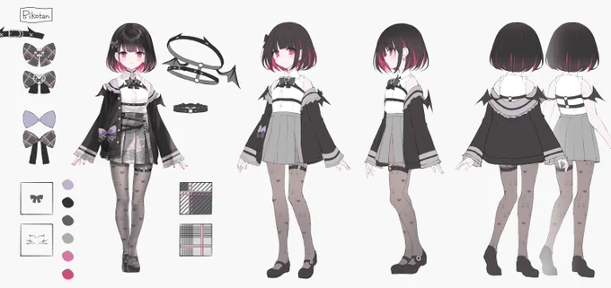 Rikotan先生の新衣装お仕立てしました…!😈🖤

#りこあーと 
