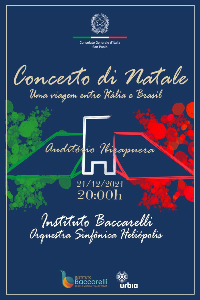 larosa_filippo's tweet photo. Não tem nada mais do que a música para aproximar 🇮🇹e 🇧🇷.
Vem curtir o Concerto di Natale di @ItalyinSaoPaulo 

Reserve sua entrada aqui. É de graça! Ti aspetto!

https://t.co/7AjxMKfU2U https://t.co/XHbIb1PSWK
