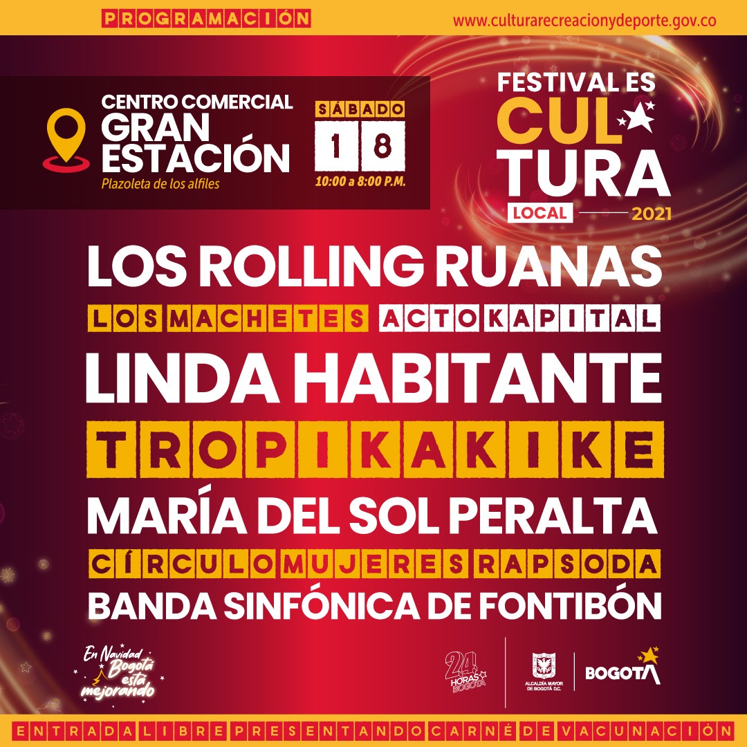 Secretaría de Cultura de Bogotá tweet media