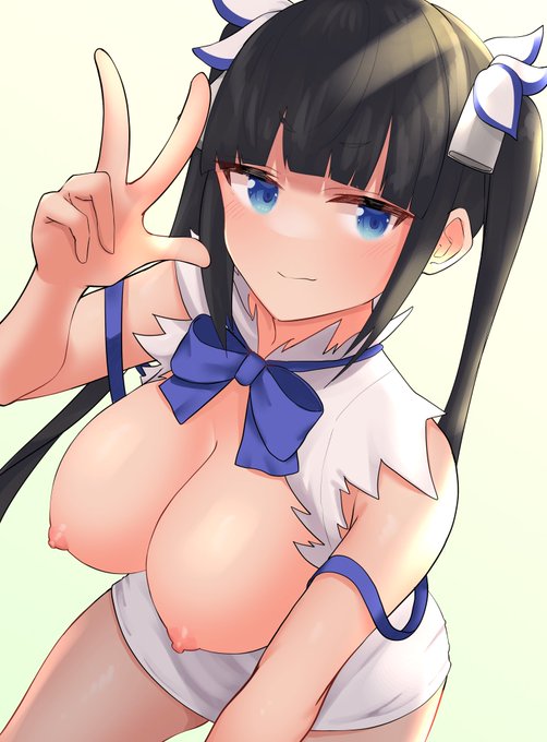 これはダンまちのヘスティア様で塗りを模索した絵 