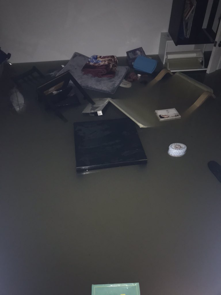 Jkseagull13's tweet photo. Fully trapped. We are preparing for the worst as the rain keep pouring down heavily. No electricity. Please please pray for our safeness. 

Im sorry for anyone who gifted me BTS merch, album. I couldng save any. Even my own clothes and everything. Im so so sorry. https://t.co/ux2cXqZvur