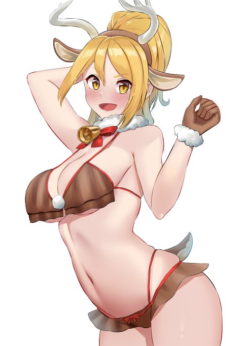 トナカイビキニが良すぎたので描きましたー。
降神陽奈ちゃん!
#スクスト #スクスト2 