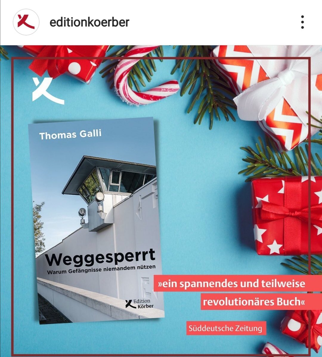 RA_Galli's tweet photo. Noch kein Geschenk für Weihnachten? Wir hätten da einen besinnlichen Vorschlag #weggesperrt 😉https://t.co/d5ZiNkFVd6 https://t.co/hT9pDgzFAV