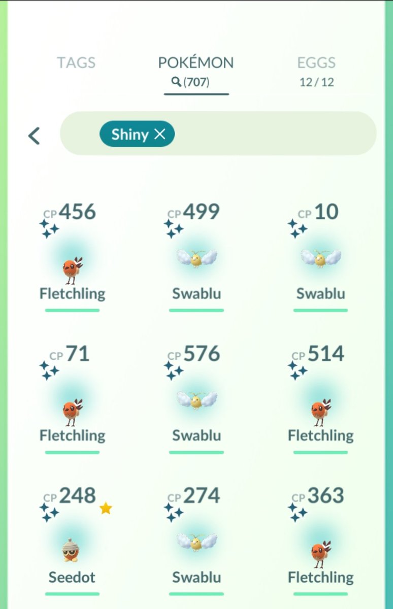 pokestopcafe's tweet photo. Interesting start to com day.... over and hour in and onlu Swablu and Fletching have shined in the wild for me.....
#whatabouttheothers #ShinyPokemon #PokemonGO #PokemonGOCommunityDay https://t.co/PBhtRepiEl