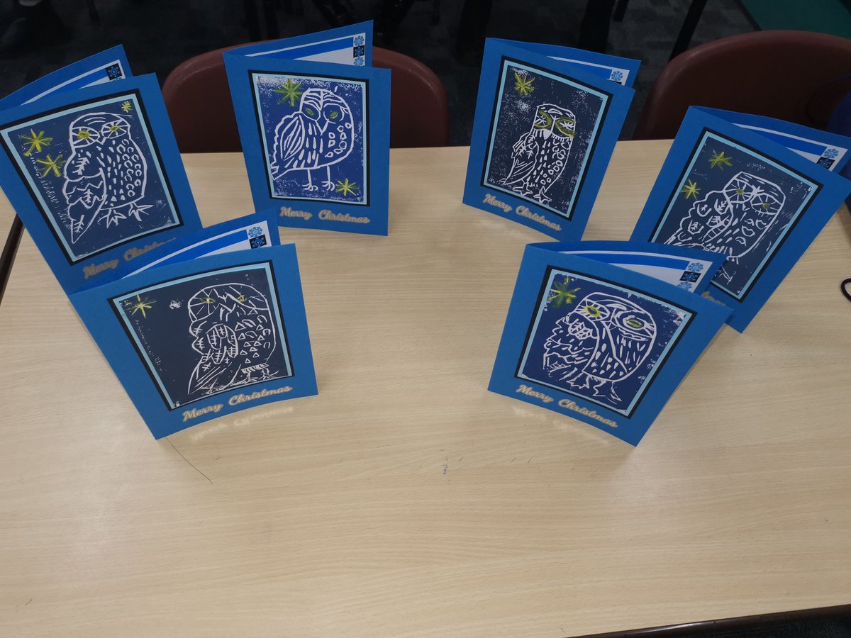 MrsDaviesWyb's tweet photo. Now that the Christmas cards have been sent home and I won't ruin any surprises, I can finally share some of the fantastic cards the children have created based on the work of #MarkHearld @WybertonPrimary @InfinityAcad https://t.co/1mVorU1fBO