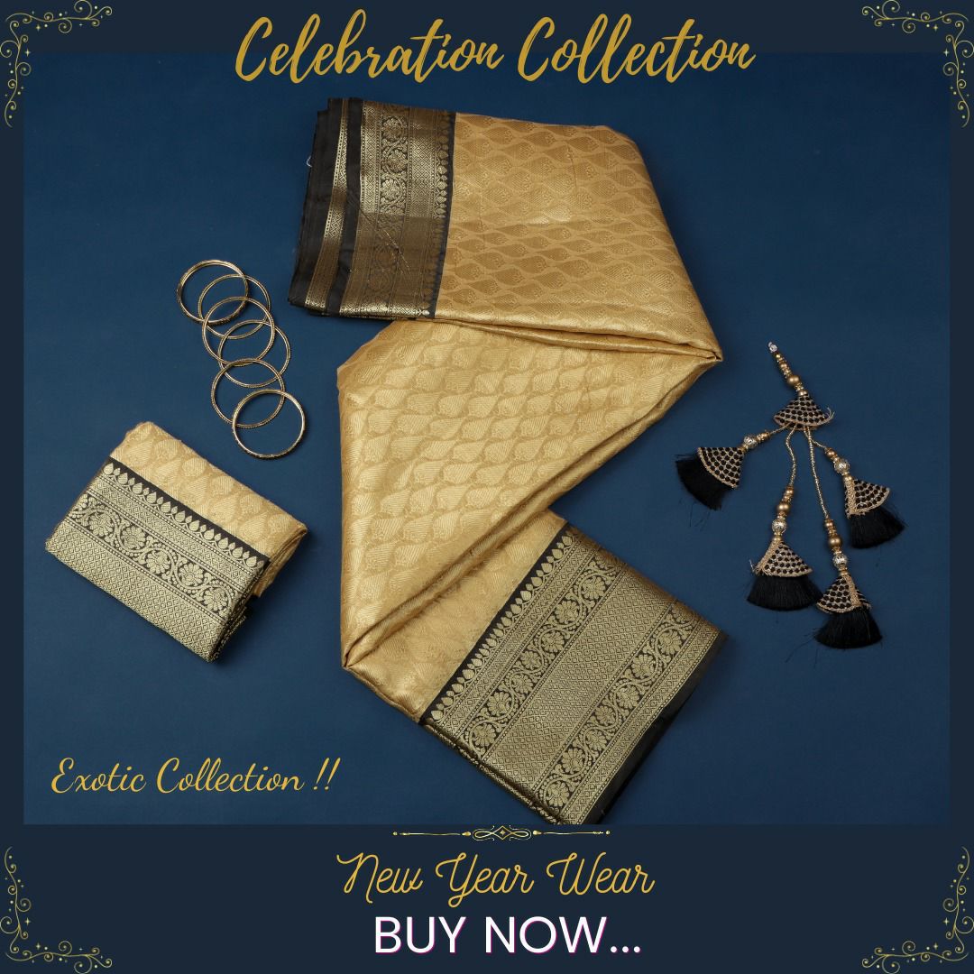 kavya_stylein's tweet image. Are u looking for something rich and elegant with trendy combination then you should have this one in your wardrobe or gift your loved ones....here we present Gold azzling Banarasi Tissue saree 😍😍
Saree with Running blouse @ *1599* 
Tassels @ *₹99*
#2ktrends