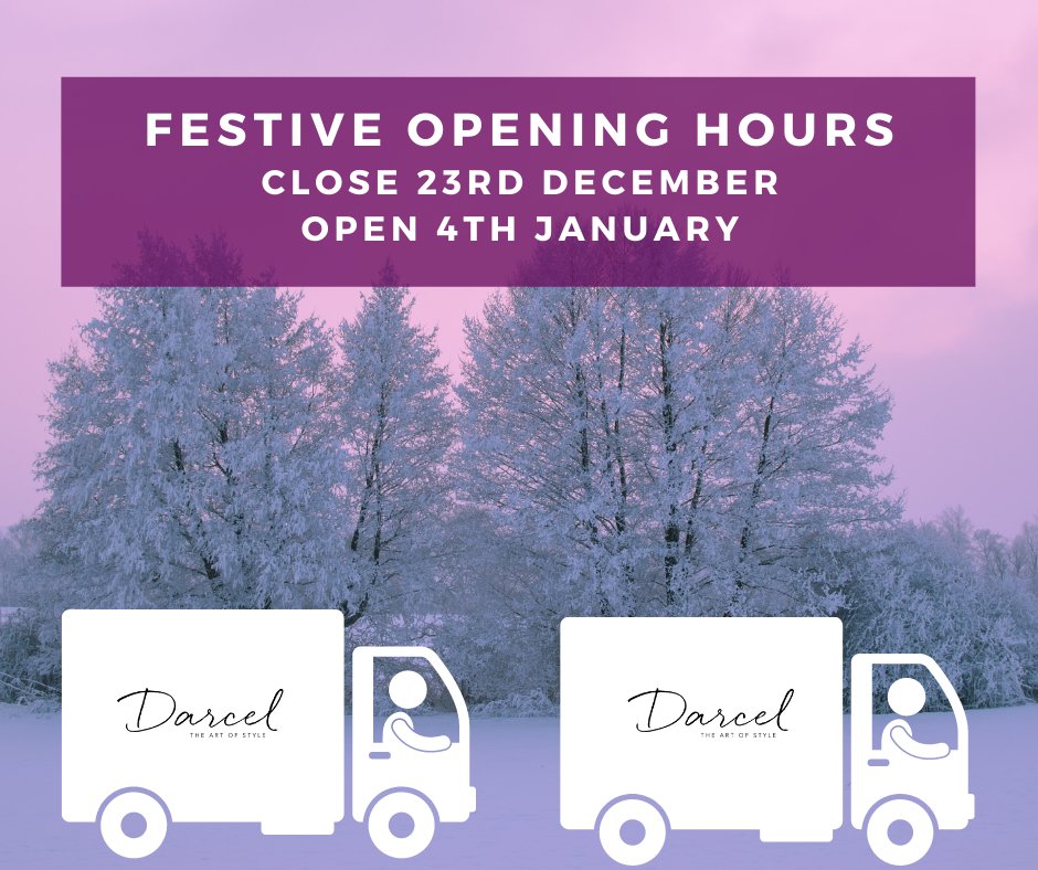 CHRISTMAS REMINDER!

A polite reminder that all orders for stock need to be in ASAP for the last delivery date of December 23rd.

We all know the week between Christmas and New Year is the week of DIY so make sure you're stocked up!

darcelhandles.co.uk