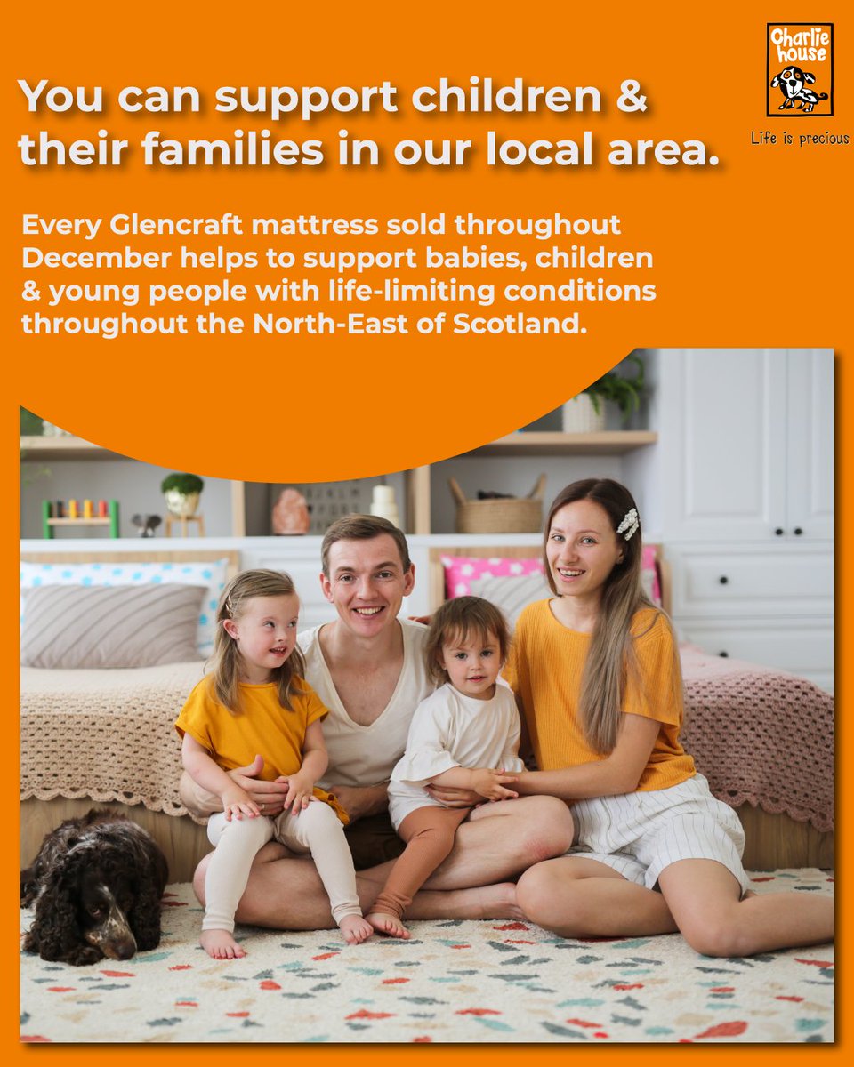 🎁 Will you help to support babies, children and families throughout the North East with life-limiting conditions this festive season?

Visit our Aberdeen show room today!

Mon-Wed: 9am-5pm
Thurs: 9am-6pm
Fri: 9am-5pm
Sat: 10am-3pm

#charliehouse #supportlocal #dignitythroughwork