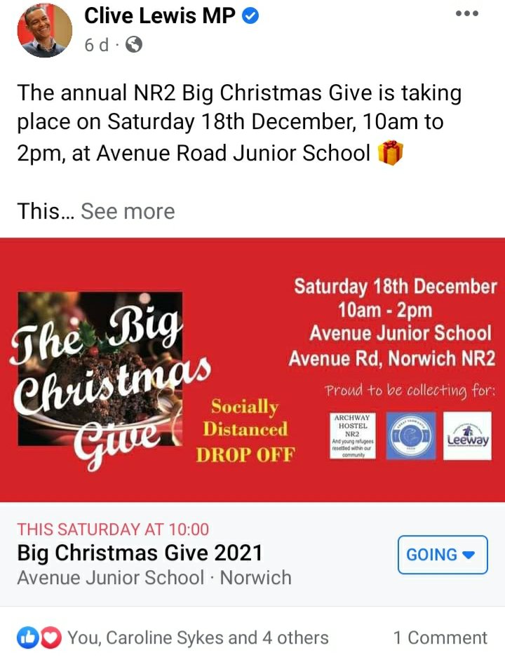 nr2biggive's tweet photo. Thank you @labourlewis for sharing on your FB. Today's the day! #BigGive #Foodbankcollection https://t.co/oy4I4cbf2B