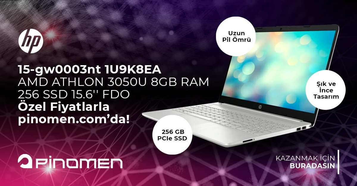 HP 15-gw0003nt 1U9K8EA AMD ATHLON 3050U 8GB RAM 256 SSD 15.6'' FDO ile günlük işlerin üstesinden konforla gelin.

Ürüne çok uygun fiyatlar ve iade güvencesi ile sahip olmak için ➡ pinomen.com 

#pinomen #pinomencom #hp #bilgisayar #notebook