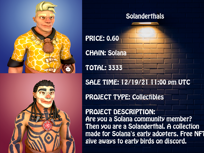 NFTMasterV's tweet photo. -----------Solanderthals-------------
Web:        https://t.co/JAHHga3SIl
Discord : https://t.co/wgCcCMFxQg
Twitter:    https://t.co/oj715MOrv5 https://t.co/Hi2snk7iyc