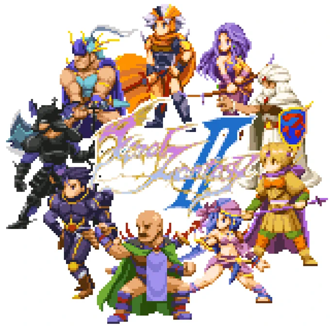 【ファミコン】ファイナルファンタジーII
 #SQUARE #ドット絵 #pixelart 