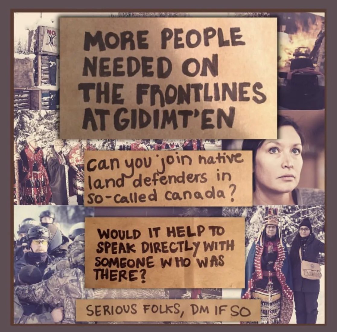 When your in your warm house eating turkey and exchanging gifts over the holidays remember the land defenders  are out there on the front lines making sacrifices fighting for your tomorrow ❤️