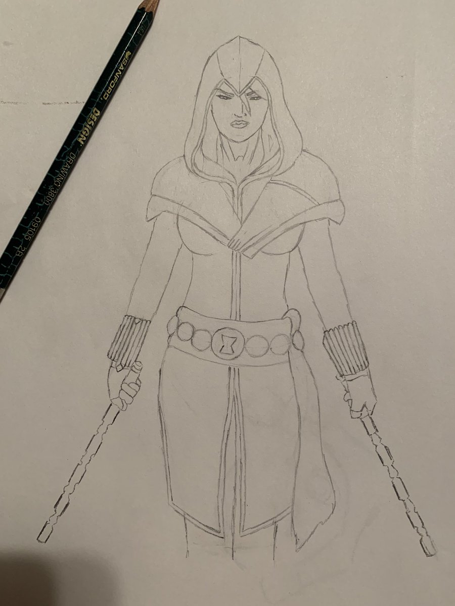 SecondSolid's tweet photo. I’m not 100% sure if this is done how I’d like it to be. It’s supposed to be Black Widow if she was a part of the Assassin’s Creed Universe, made with some elements of AC Chronicles: Russia.

Thoughts? https://t.co/oVv2UwRyCg
