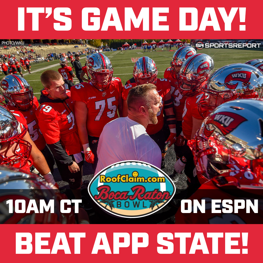 IT'S BOWL GAME DAY! Finish the season strong!! #GOTOPS! BEAT APP STATE!! #WKU #BGStrong