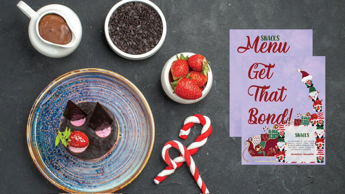 gourmetbyC's tweet photo. ⠀
*⊹₊ VALENS AGENCY PRESENTS:
GET THAT BOND! SNACKS ⊹ ₊*
#ValensAsOne
#FightingLittleElves
#FlavorsofHistoryAtMC
⠀⠀⠀ https://t.co/CWZArqnKuF