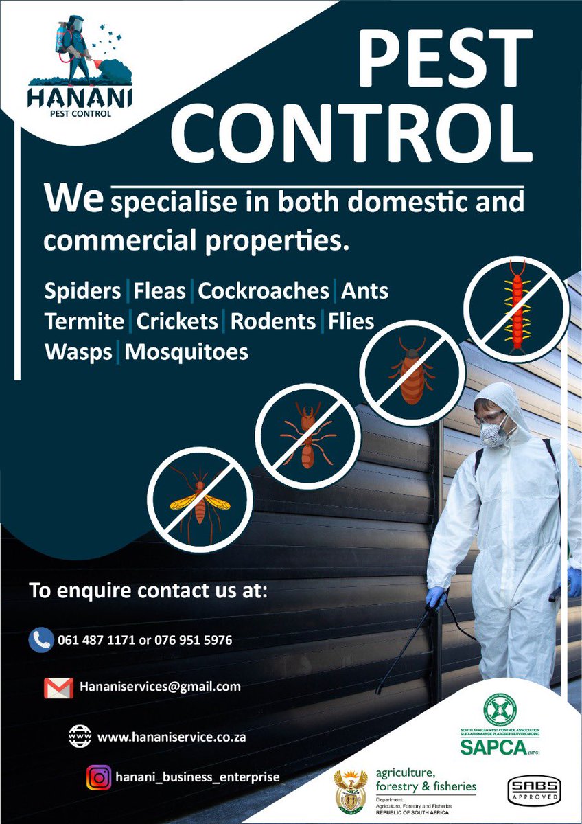 Pest__Genius's tweet photo. @djsbu We operate all around Gauteng and Limpopo province https://t.co/LyUDBKF49m