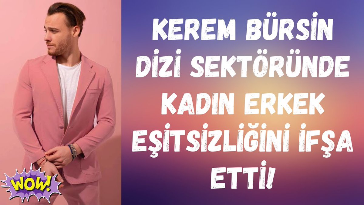 Kerem Bürsin dizi sektöründe kadın erkek eşitsizliğini ifşa etti! dlvr.it/SFcBn0