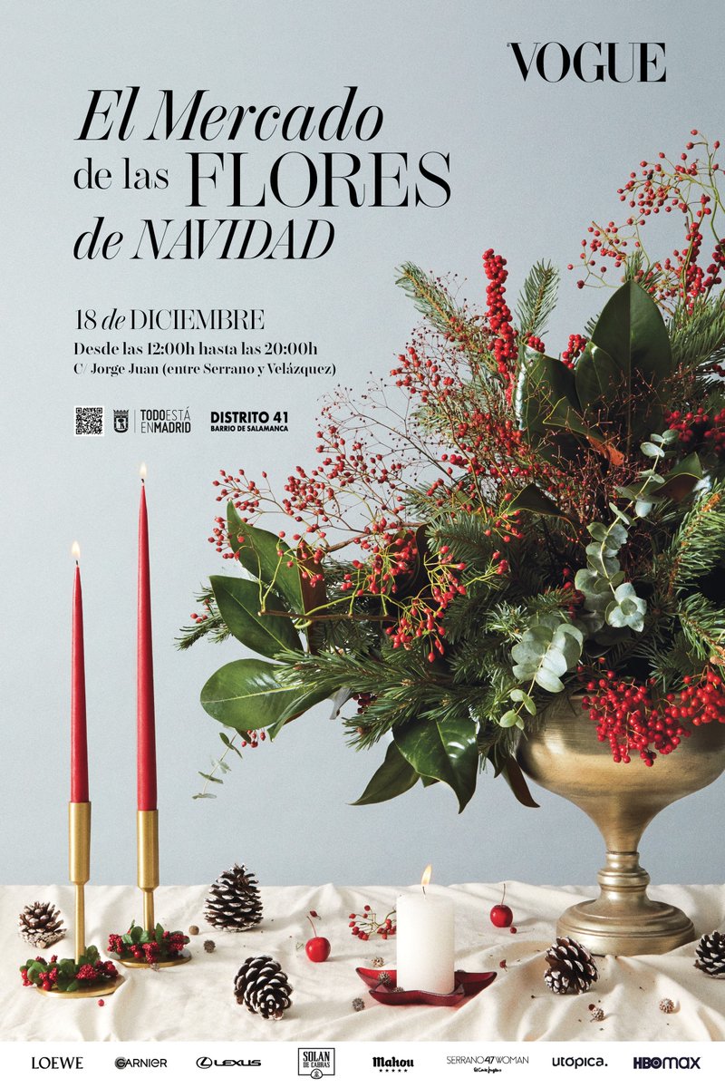 Mercado de las Flores Vogue: el plan navideño perfecto para este fin de semana
vogue.es/living/articul…