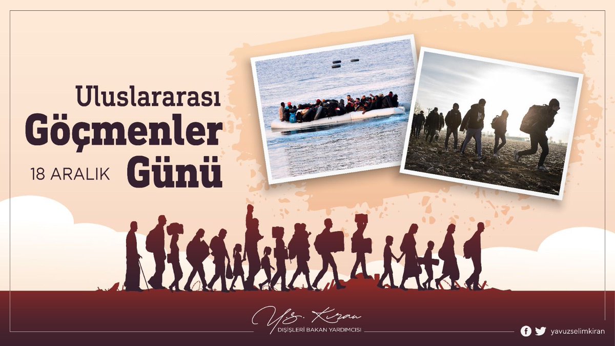 Bugün #UluslararasıGöçmenlerGünü...

📌Dünyada 281 milyon göçmen var.

📌Göç ve iltica politikalarımızı her zaman insani boyutu dikkate alarak belirledik.

📌Uluslararası toplumun daha fazla işbirliğine ve gerçek anlamda sorumluluk paylaşımına ihtiyacı var.