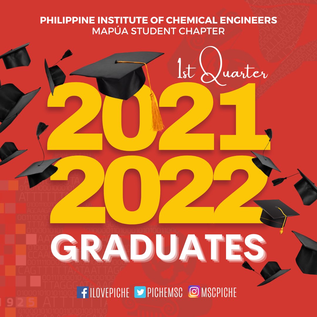 pichemsc's tweet photo. Youโre all truly an inspiration for us to strive harder for our dreams!
A round of applause to our Chemical Engineering Graduates!
The PIChE-MSC would like to express our in-depth appreciation. Congratulations Graduates, you all did great!โจ
#PIChEMSC
#VivaPIChE https://t.co/HA5dzyhwS8