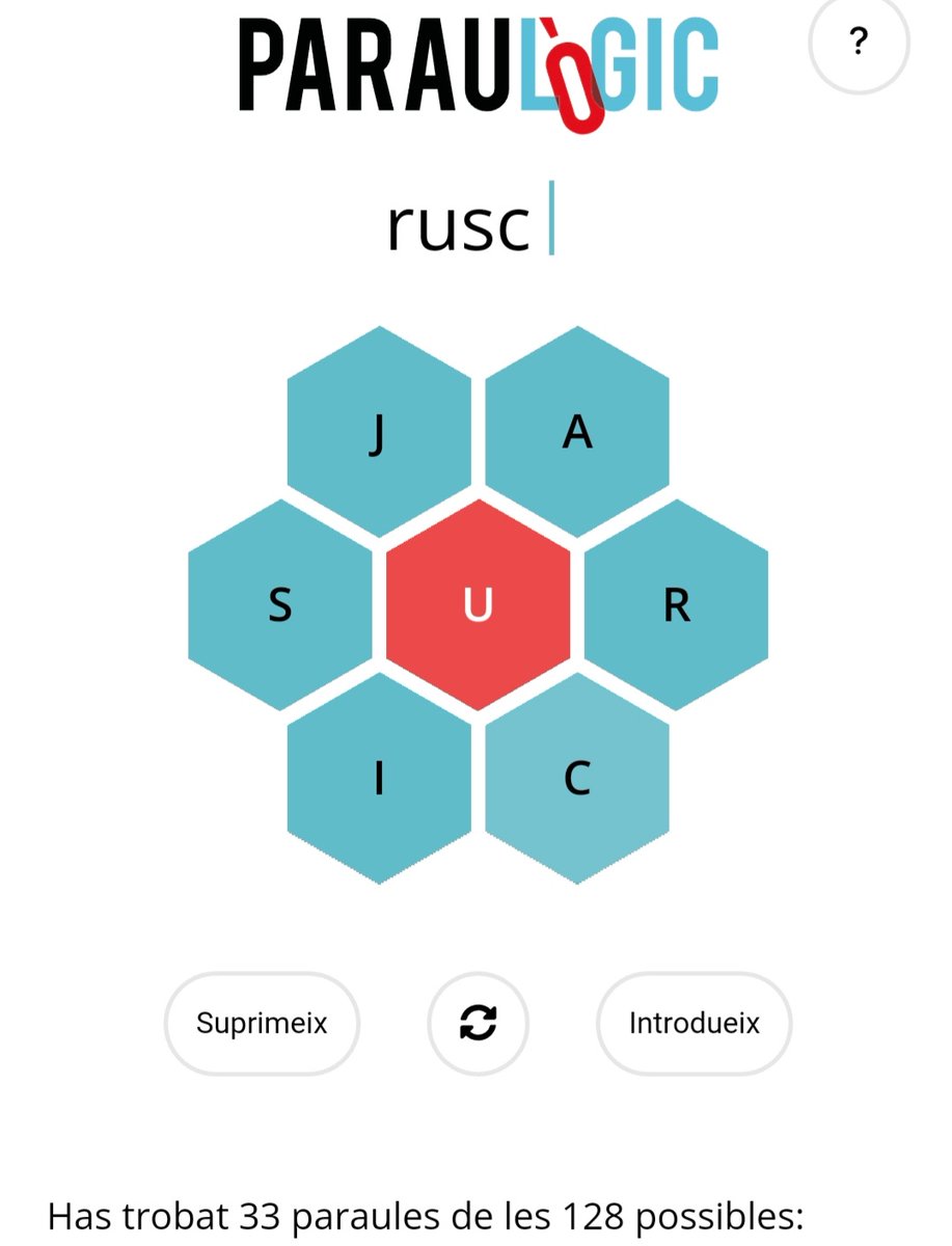 Hem trobat un rusc al #paraulogic d'avui🤗