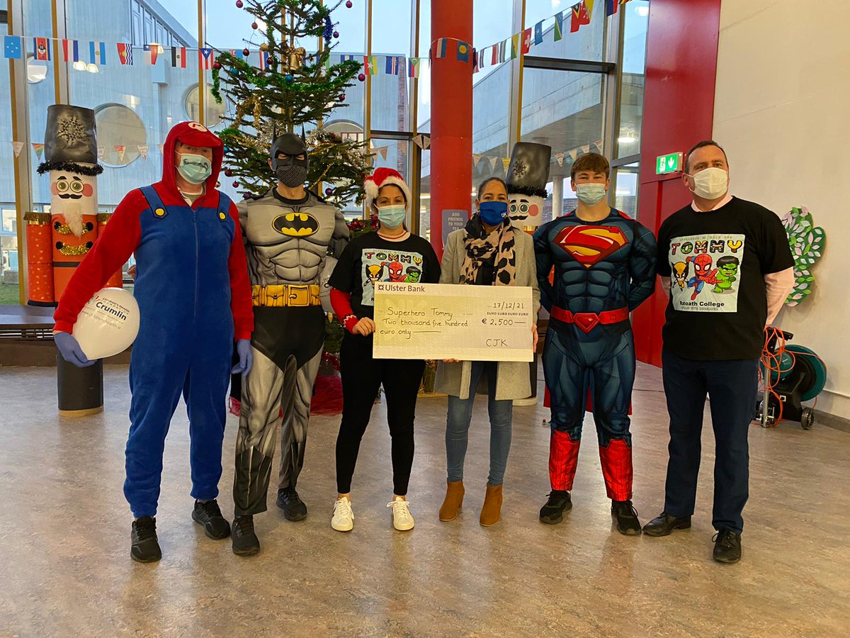 ratoathcollege's tweet photo. In support of ‘Superheroes for Tommy’ CJK Engineering generously donated €2,500. Thank you, we are truly overwhelmed by the support. (part 5) https://t.co/p6ePuJjt8k