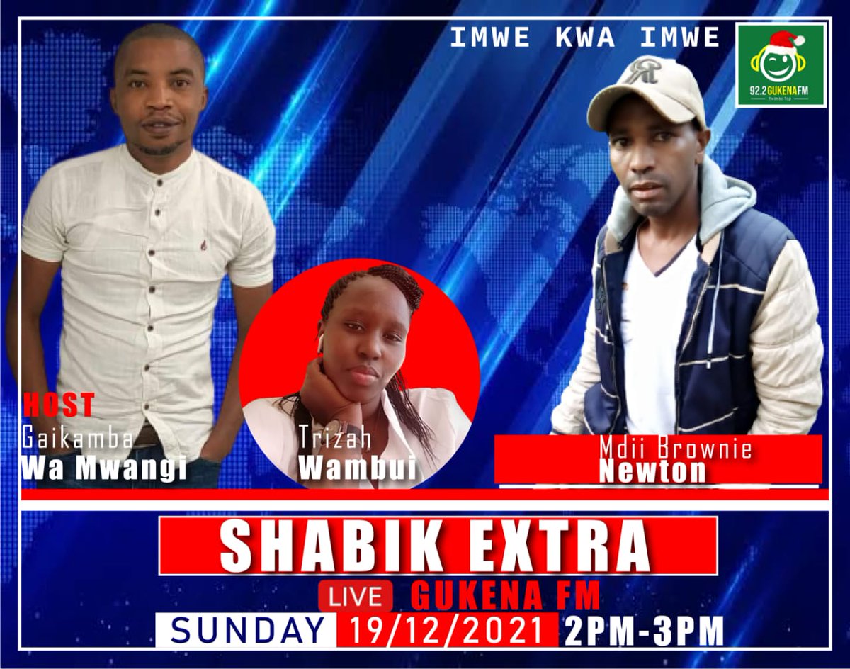 Make a date tomorrow from 2.pm- 3.pm <a href="/GukenaFMKenya/">Gukena FM Kenya</a>