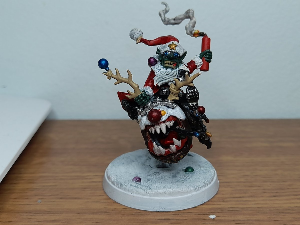 Scarlet_Dragon1's tweet photo. Putting my new #battlehonours skills to good use. #ratemygobbo riding squiggy pudding.
#warhammer40k #WarhammerCommunity #warmaidens #begentle https://t.co/00uFWHzSLU