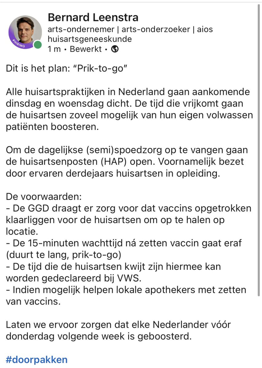Wat een goed idee van <a href="/bernard_dokter/">Dokter Bernard</a>. Kom op <a href="/GGDGHORNL/">GGD GHOR Nederland</a>.