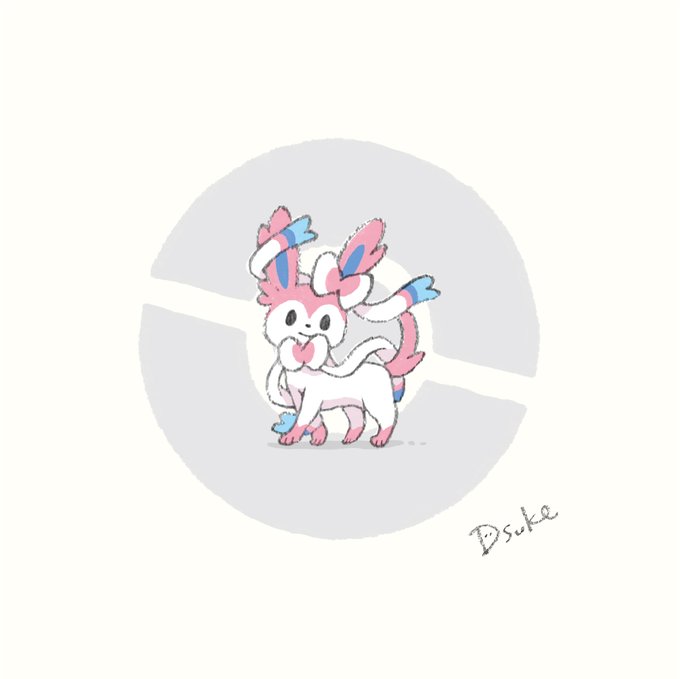 ニンフィアのtwitterイラスト作品