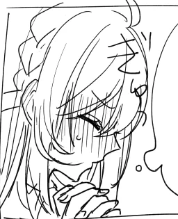 これはちゅーを期待する朝陽ちゃんの下書き(ボツ) 