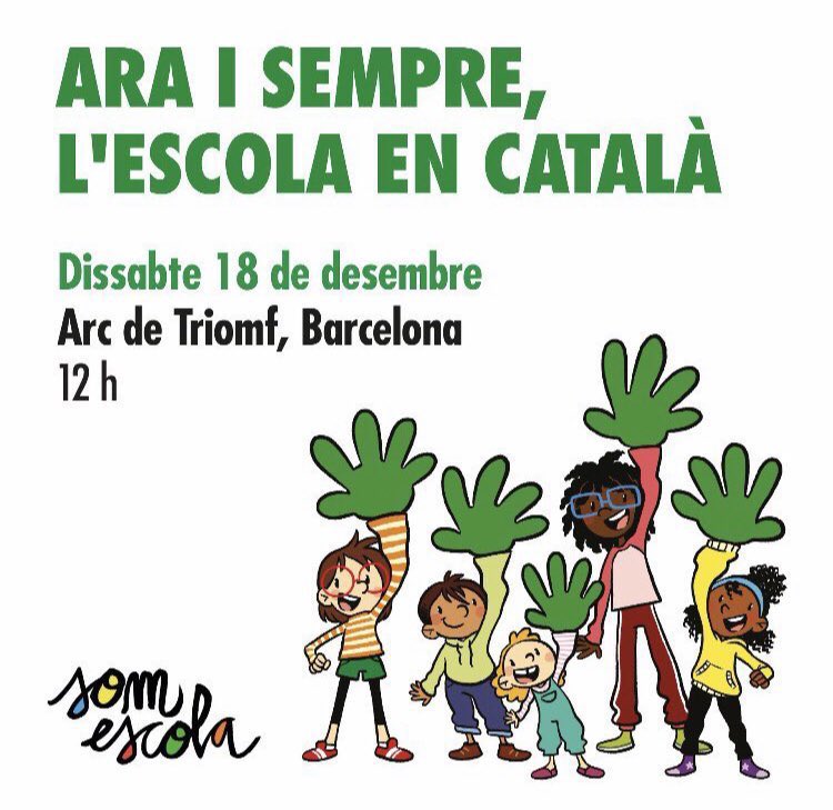 Pdemocratacat's tweet photo. 📆 Avui ens manifestem per defensar la nostra llengua i l'#EscolaEnCatalà .

🗣️ El català constitueix un factor de cohesió social i esdevé la base d'un sentit de pertinença comú a Catalunya. https://t.co/Qj8qS96jC2