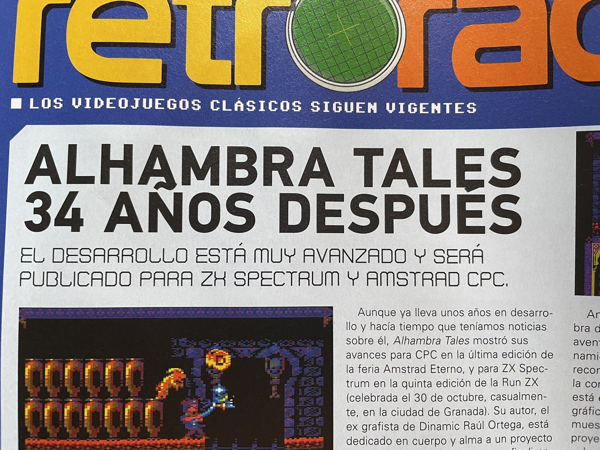 Gracias #RetroGamer <a href="/blackmores_/">Atila Merino</a> <a href="/run_zx/">Run ZX</a> <a href="/AmstradEterno/">Amstrad Eterno</a> por dar visibilidad al proyecto. Las reacciones críticas y positivas me dan #entusiasmo para retomar el proyecto, tras un mes de molestias físicas. Tendrá sabor #Dinamic con la mejoras que requiere un título actualizado.