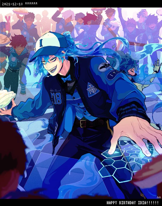 改めまして!ィ〒゛了さんお誕生日おめでとうございます!!これはリアゲ好きな寮生にパイ投げで盛大に祝われるが、想定済みの寮長がわざわざ作ったパイ投げ用局所防御システムを弟とタッグで展開して遊んであげる図(次の日筋肉痛で一層静かなIGN寮にお掃除ロボの稼働音が聞こえるまでがセット 