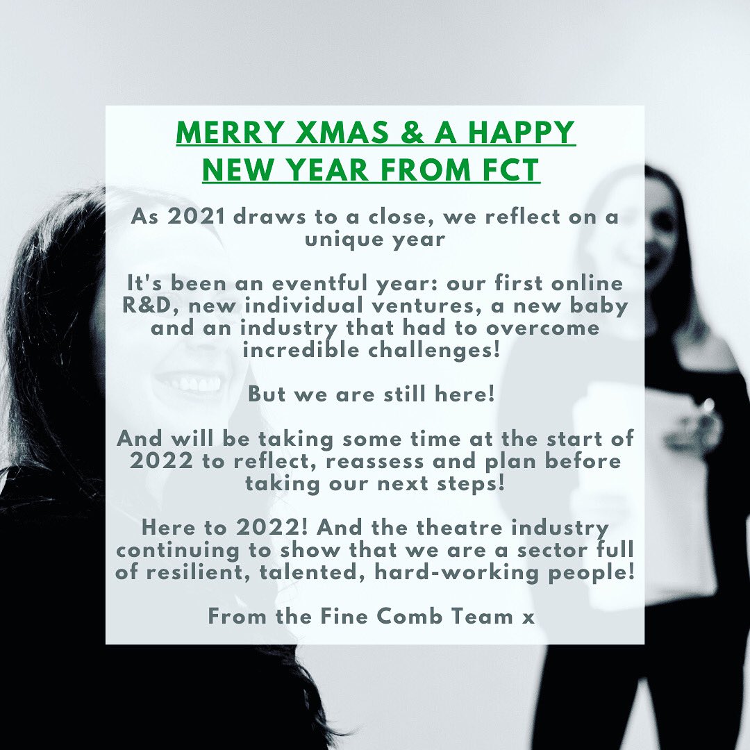 Little note from <a href="/FineCombUK/">Fine Comb Theatre</a> 👍🏼

<a href="/RachelMcMurray1/">Rachel McMurray</a> @CatMorefield
