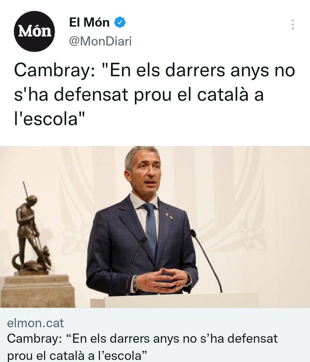 En els darrers anys era el número 2 d'<a href="/educaciocat/">Educació</a>. Avui és conseller.