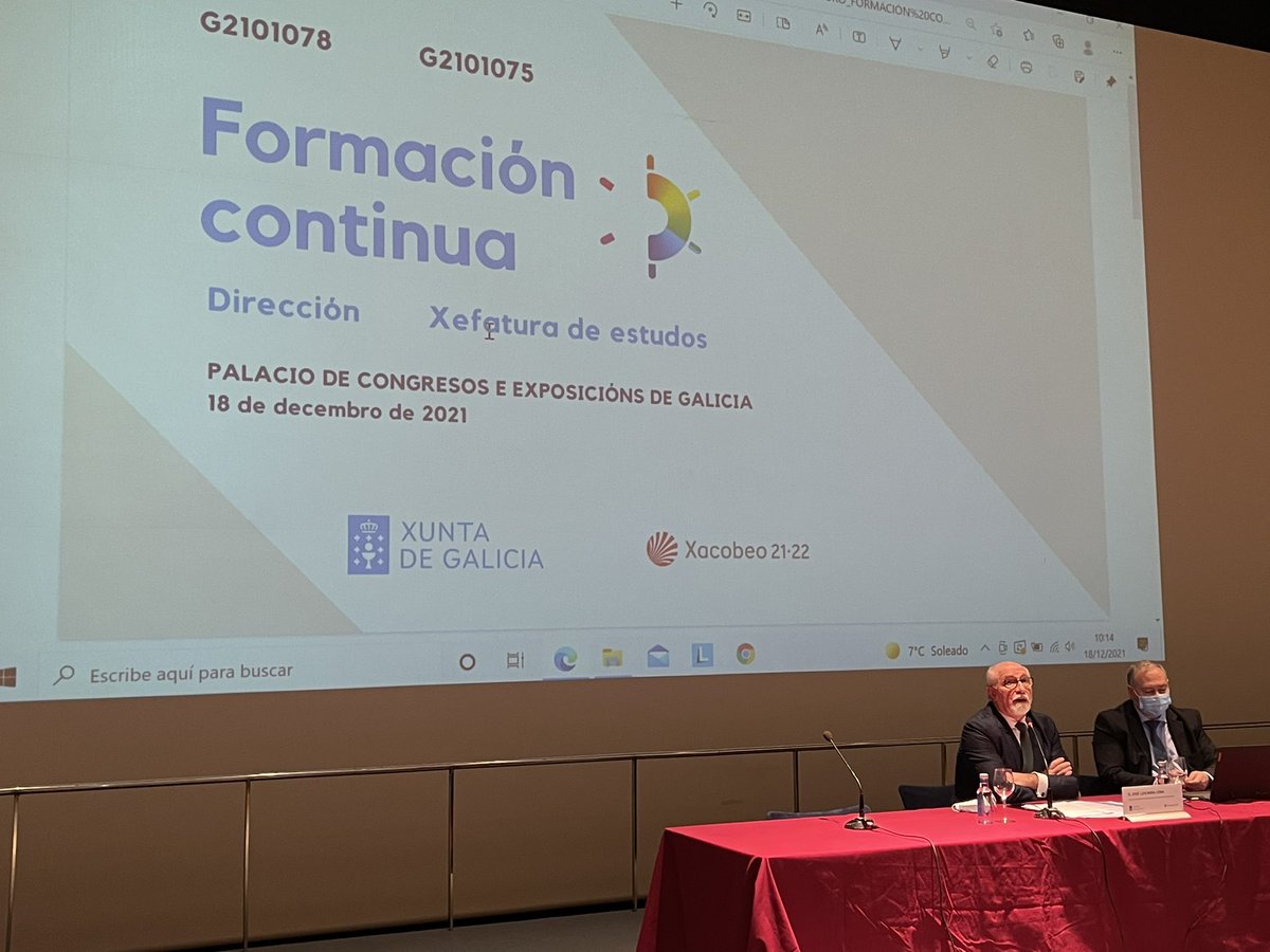 aurallme's tweet photo. Jose Luis Mira, Secretario Xeral de Educacion e Formación Profesional, coas persoas directoras e das Xefaturas de Estudos, hoxe en Santiago nunha xornada de Formación Continua @CAFIgalicia https://t.co/lTDg7vBCIe