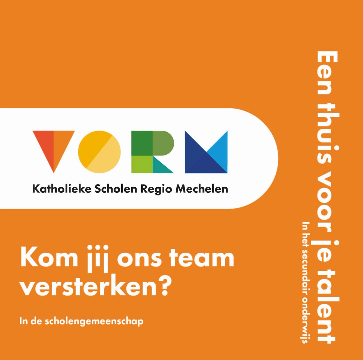 VORMscholen's tweet photo. 💡Vacature: Beleidsmedewerker Kwaliteitszorg 50%
Kom jij ons team versterken? 
VORM | Mechelen 
Ken je iemand die mogelijk geïnteresseerd is?
Meer info: https://t.co/gyw8TED35u https://t.co/ToYkfJ3RKz