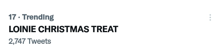 iamjoarnie's tweet photo. Trending na guys! Tweet pa. Pataasin natin.

LOINIE CHRISTMAS TREAT  
#ABSCBNChristmasSpecial2021 
@iamAndalioLoisa @iamr2alonte https://t.co/LNJsMM96SQ